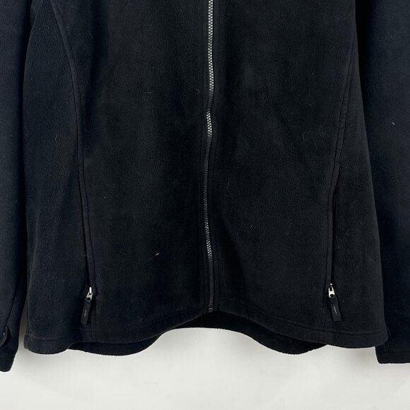 Core 365 Sweater Size L Black Long Sleeve Full Zip Collared Pockets Polyester - Picture 4 of 9